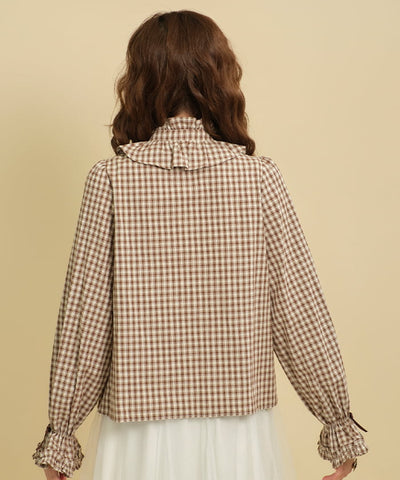 Plaid Pattern Blouse