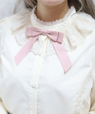 Tulle Lace Collar Blouse