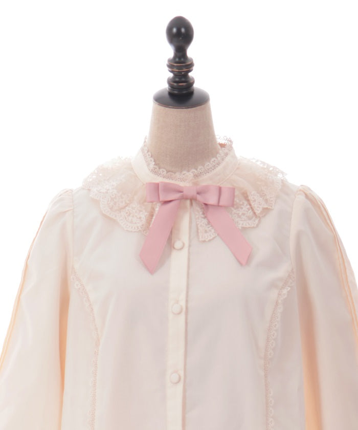 Tulle Lace Collar Blouse