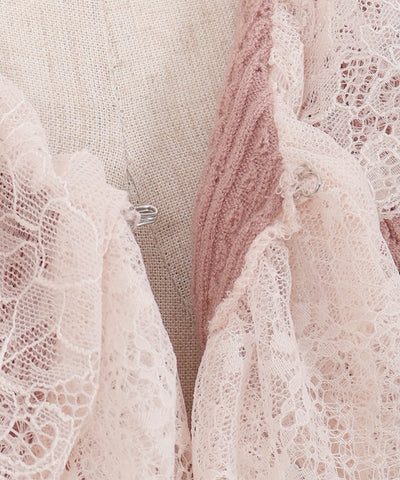 Lace Frill Knit Bolero