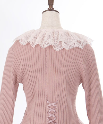 Lace Frill Knit Bolero