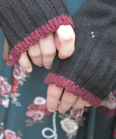 Flower Ribbon Embroidery Knit Cardigan