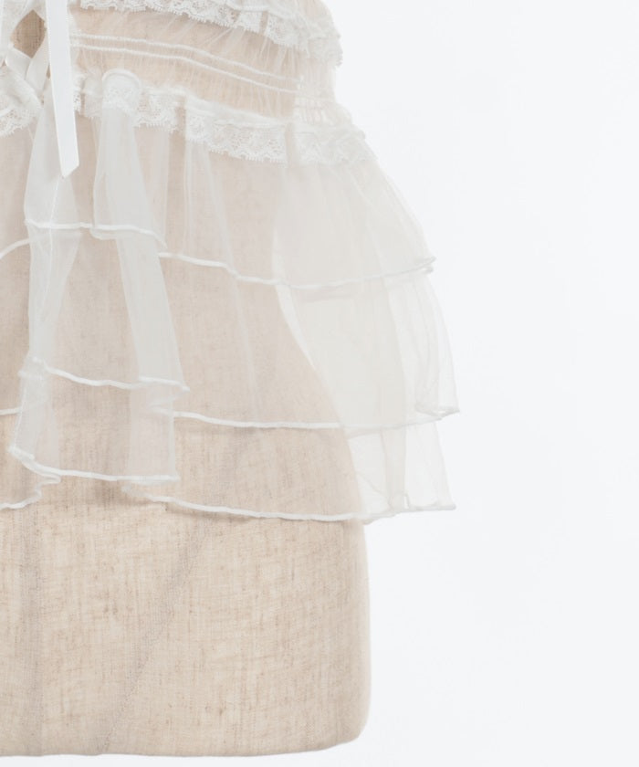 Frill Tulle Bustier