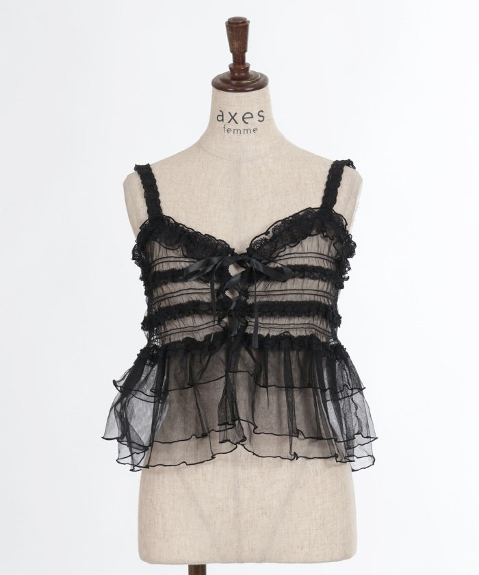 Frill Tulle Bustier