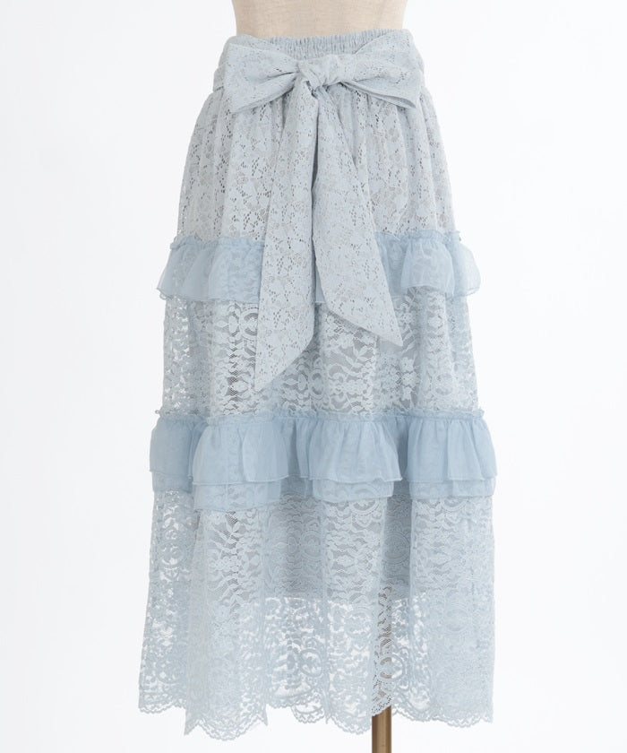 Full Lace Tiered Frill Skirt