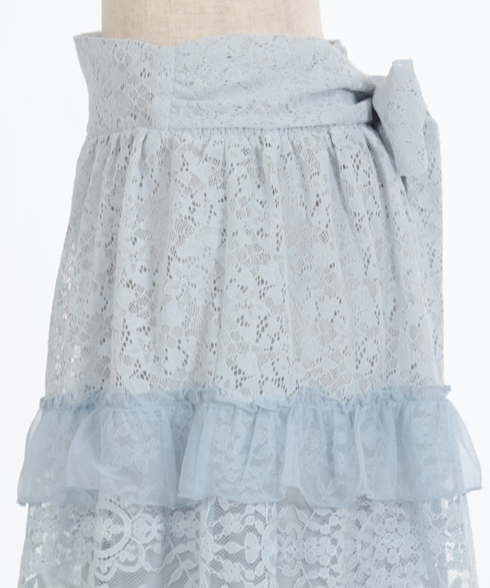 Full Lace Tiered Frill Skirt