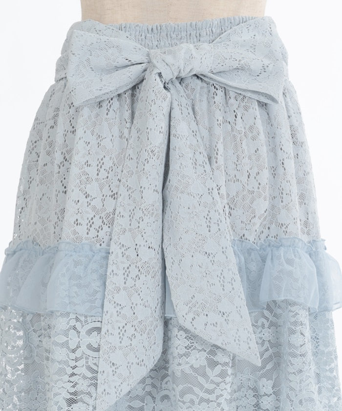 Full Lace Tiered Frill Skirt