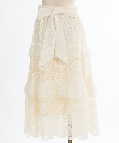 Full Lace Tiered Frill Skirt