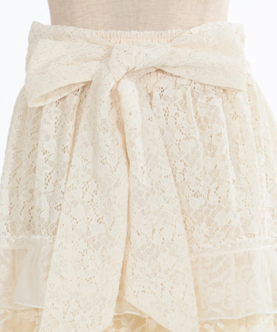 Full Lace Tiered Frill Skirt