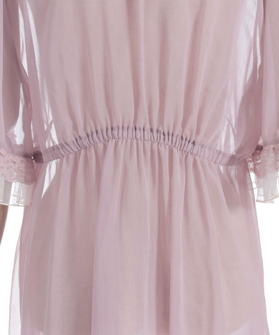 Tulle Frill Willow Crepe Gown