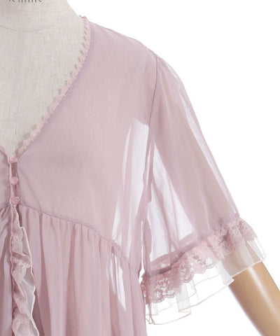 Tulle Frill Willow Crepe Gown