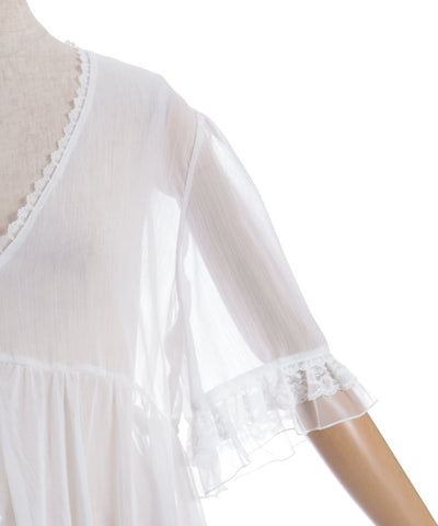 Tulle Frill Willow Crepe Gown