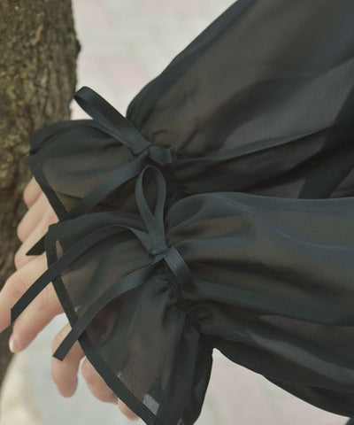 Irregular Hem Chiffon Cardigan