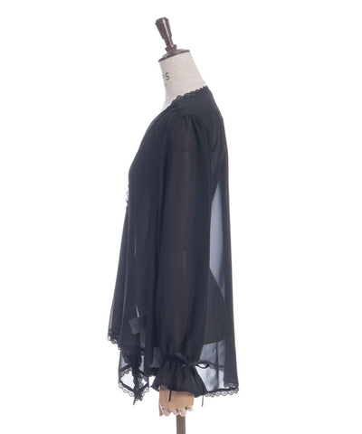 Irregular Hem Chiffon Cardigan