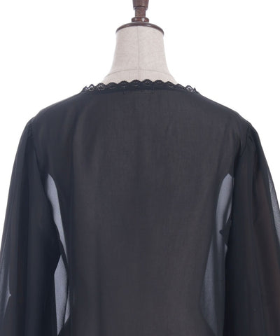 Irregular Hem Chiffon Cardigan