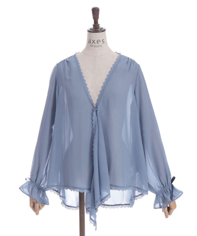 Irregular Hem Chiffon Cardigan