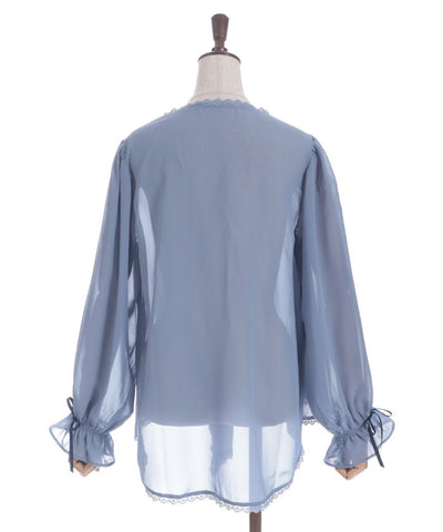 Irregular Hem Chiffon Cardigan