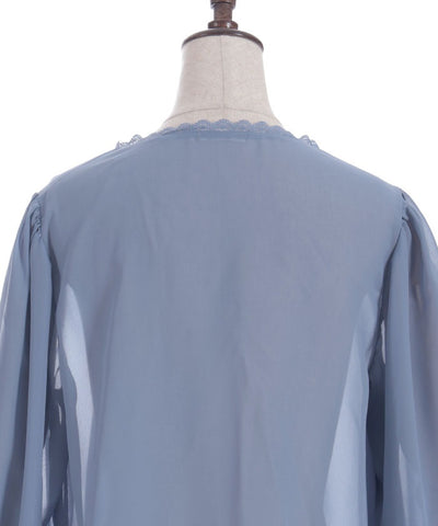 Irregular Hem Chiffon Cardigan