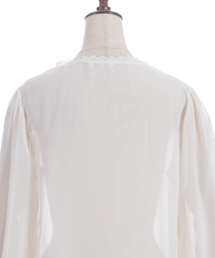 Irregular Hem Chiffon Cardigan
