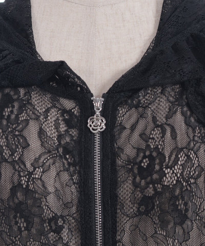 Tiered Lace Hoodie