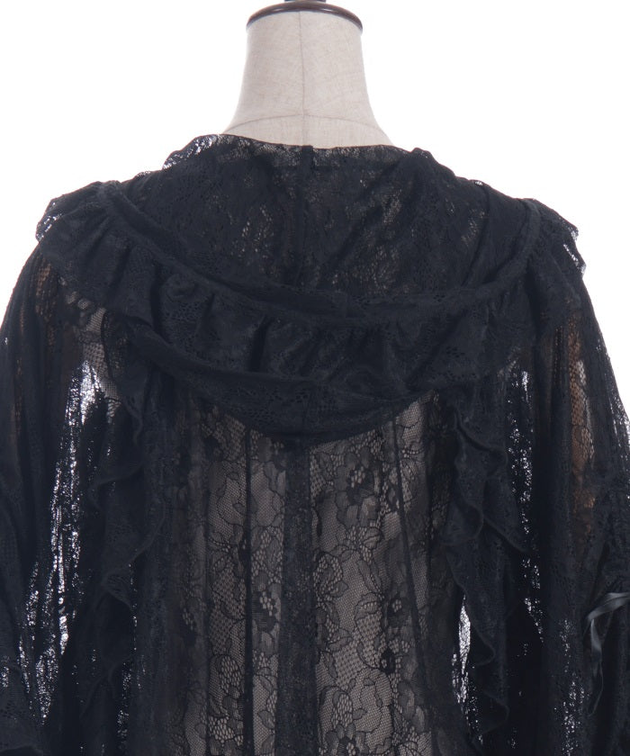Tiered Lace Hoodie