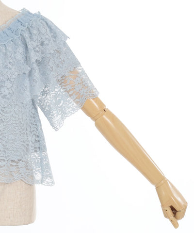 Full Lace 2-Way Blouse Pullover