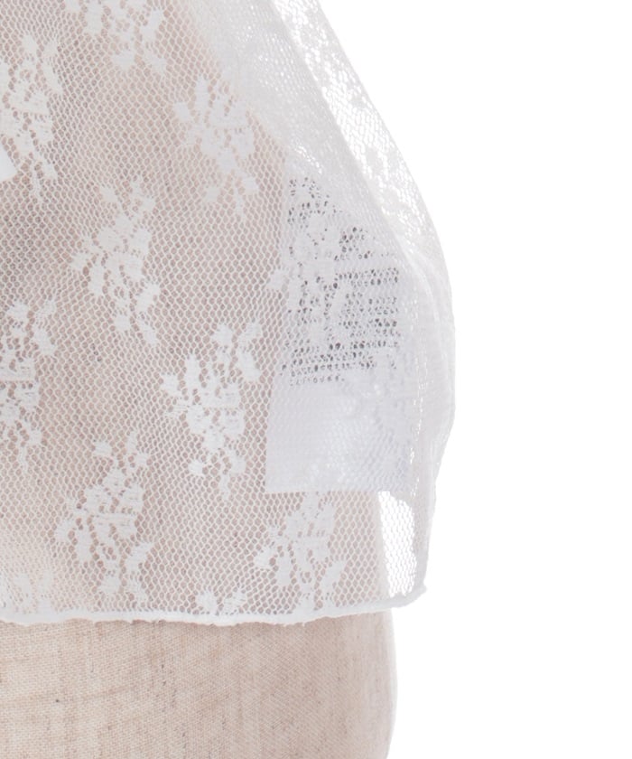 Lace & Chiffon Frill Blouse (Pre-order)