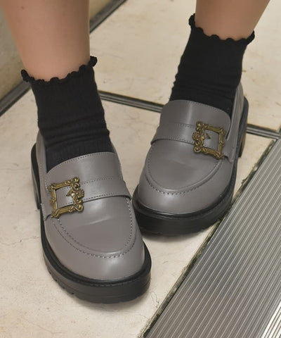 Buckle Design Loafers