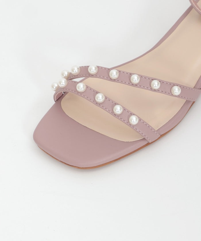 Pearl Strap Sandals