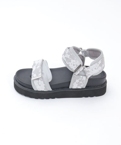 Lace Layered Belt Sport Sandals