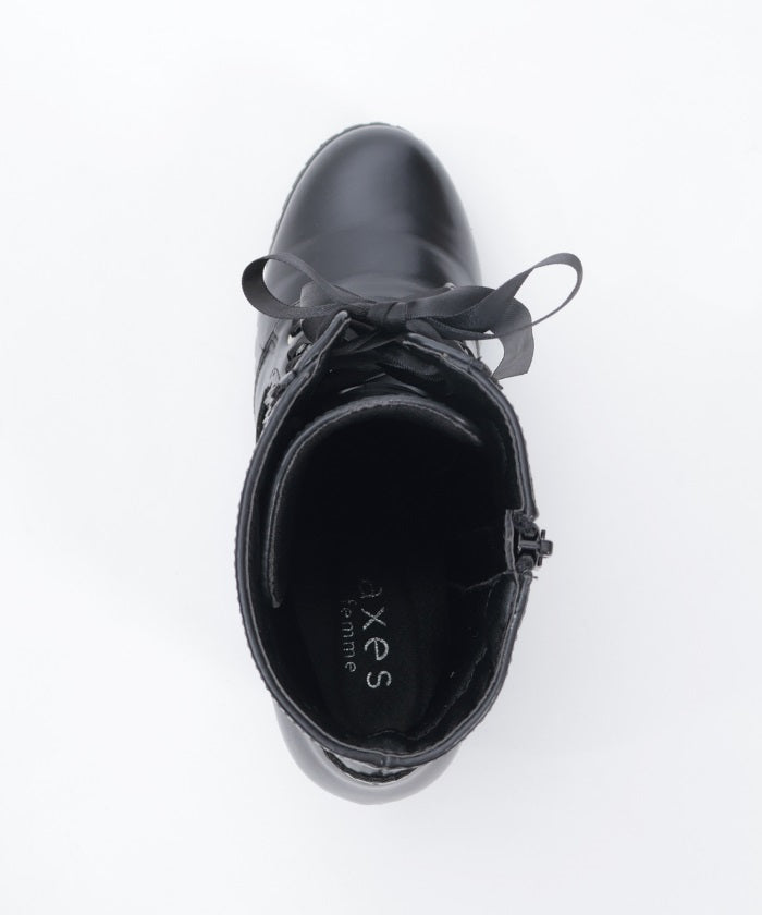 Lace-Up Mid-Calf Boots