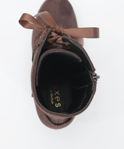 Lace-Up Mid-Calf Boots