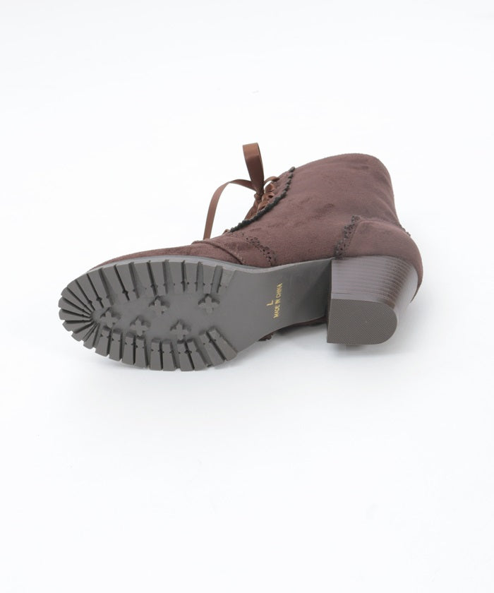 Lace-Up Mid-Calf Boots