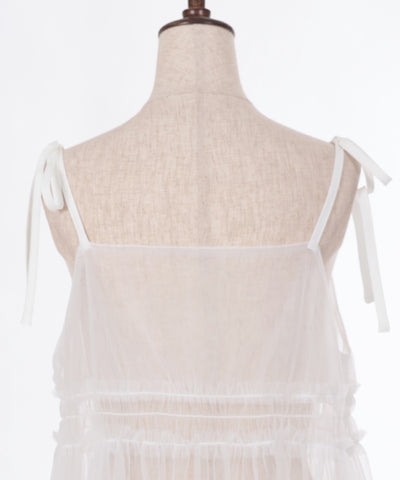 Front & Back 2-Way Tulle Bustier