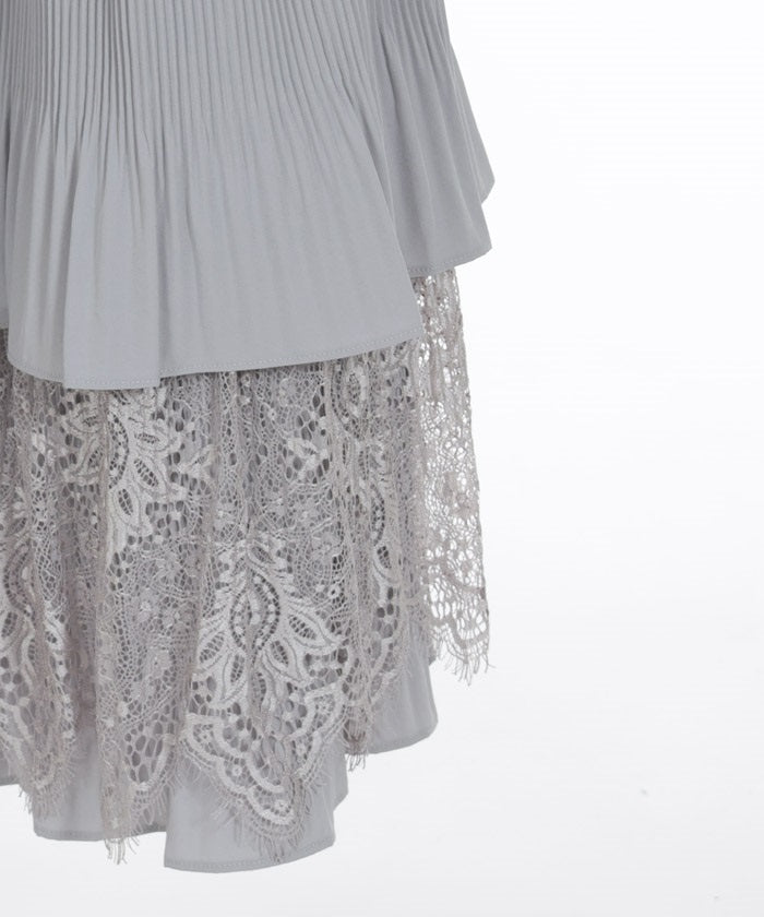 Pleated Tiered Skirt