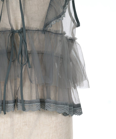 Front & Back 2-Way Tulle Bustier