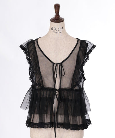 Front & Back 2-Way Tulle Bustier