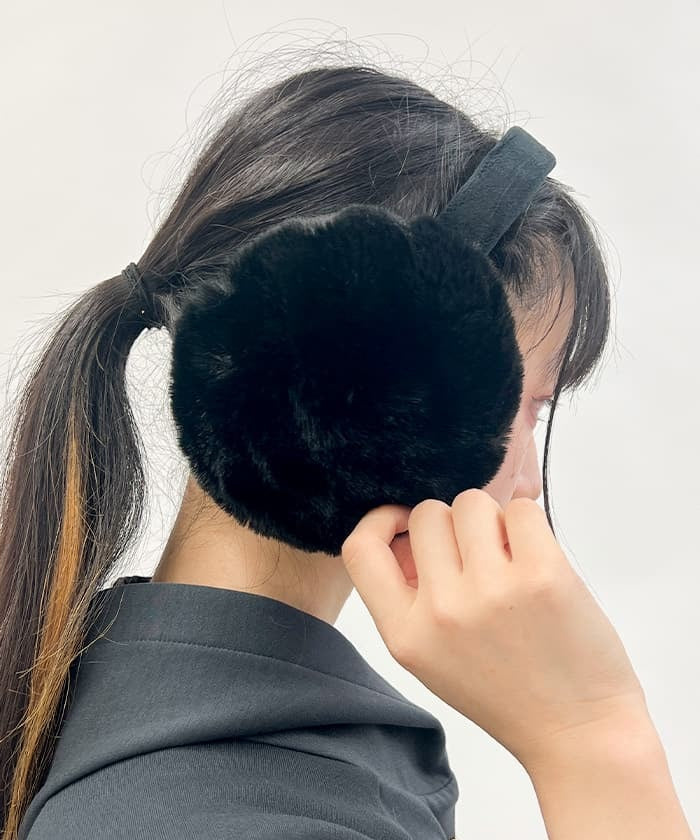 Folding Eco Fur Earmuffs