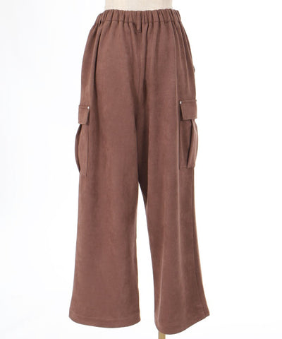 Cut Suede Cargo Pants