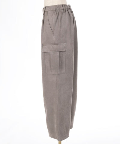 Cut Suede Cargo Pants