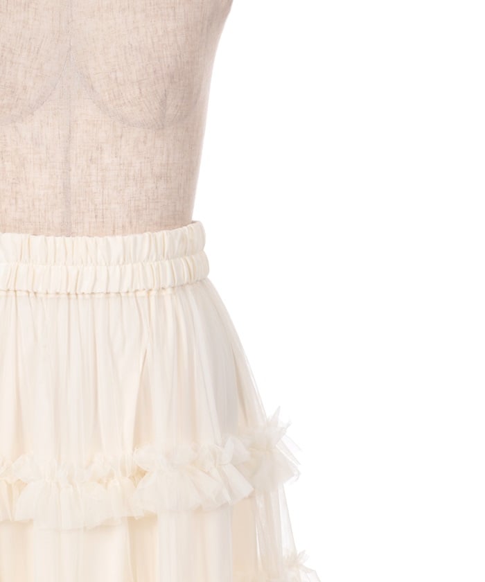 Frill Tulle Tiered Skirt