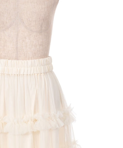 Frill Tulle Tiered Skirt