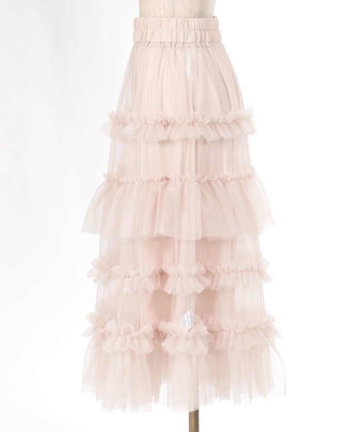 Frill Tulle Tiered Skirt