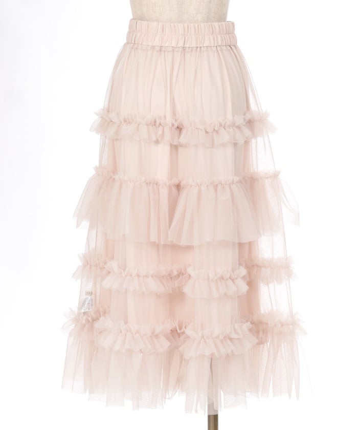 Frill Tulle Tiered Skirt