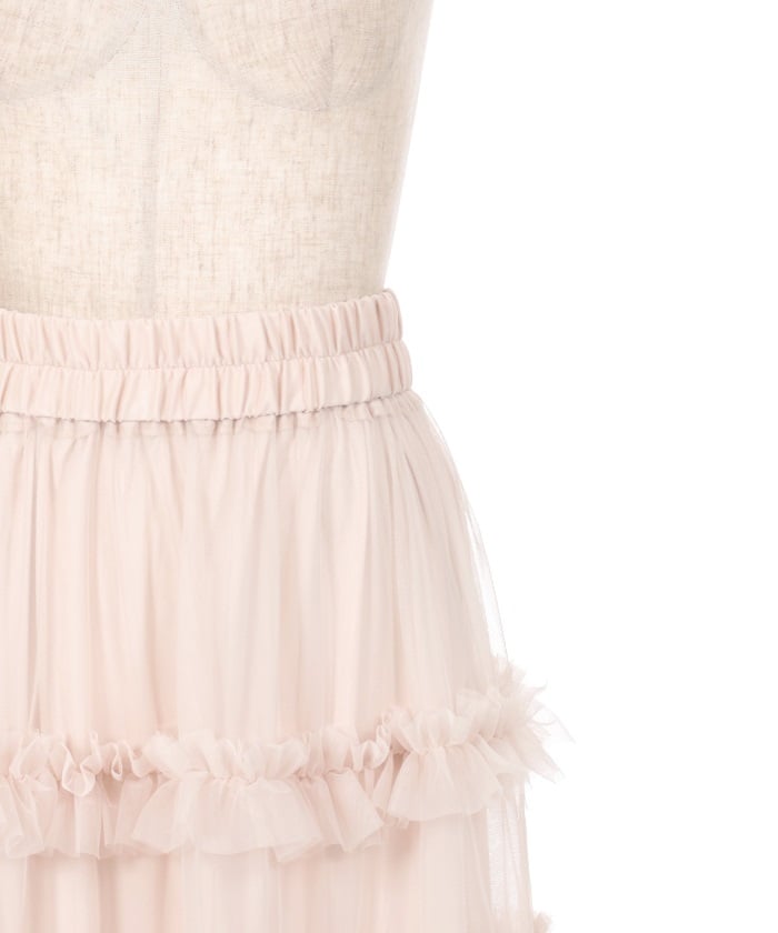 Frill Tulle Tiered Skirt