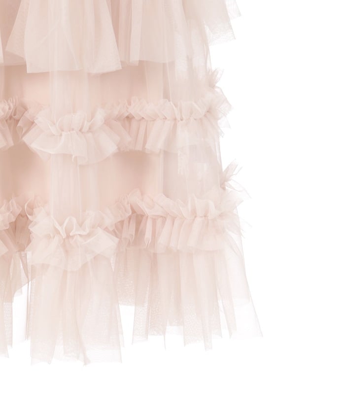 Frill Tulle Tiered Skirt