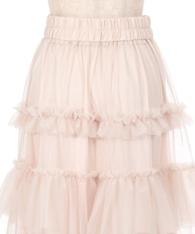 Frill Tulle Tiered Skirt