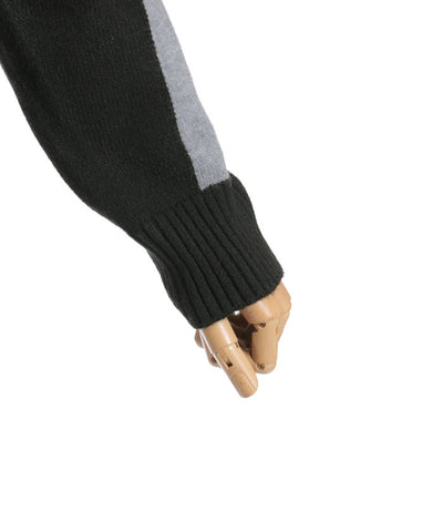 Bicolor Knit Pullover