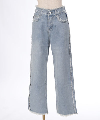 Cutoff Denim Pants