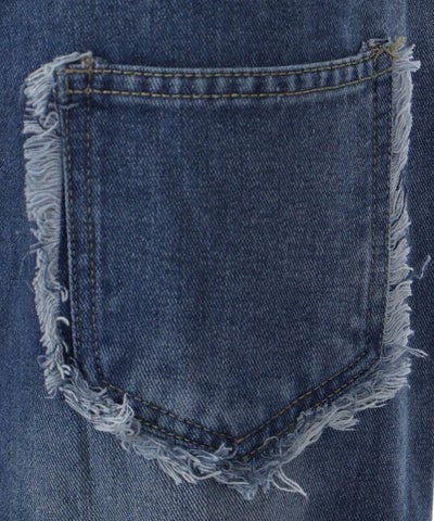 Cutoff Denim Pants